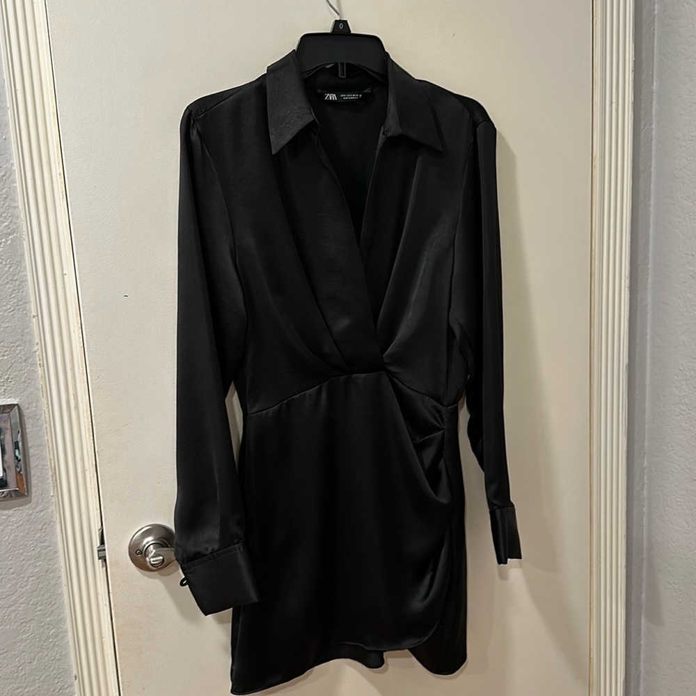 Zara cocktail satin dress size small never worn